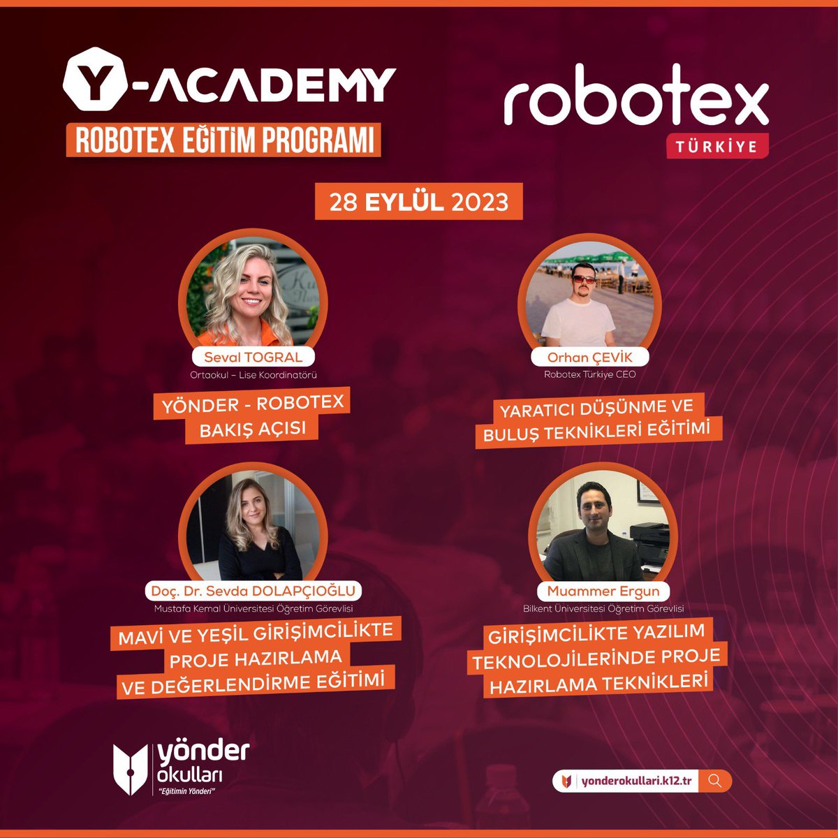 yonderokullari's tweet image. Y-Academy Programı kapsamında, Türkiye’deki tüm yönderlerimize Robotex Türkiye ile yüz yüze eğitim programımız başlıyor!

#YönderOkulları #EğitiminYönderi #YAcademy #Robotex