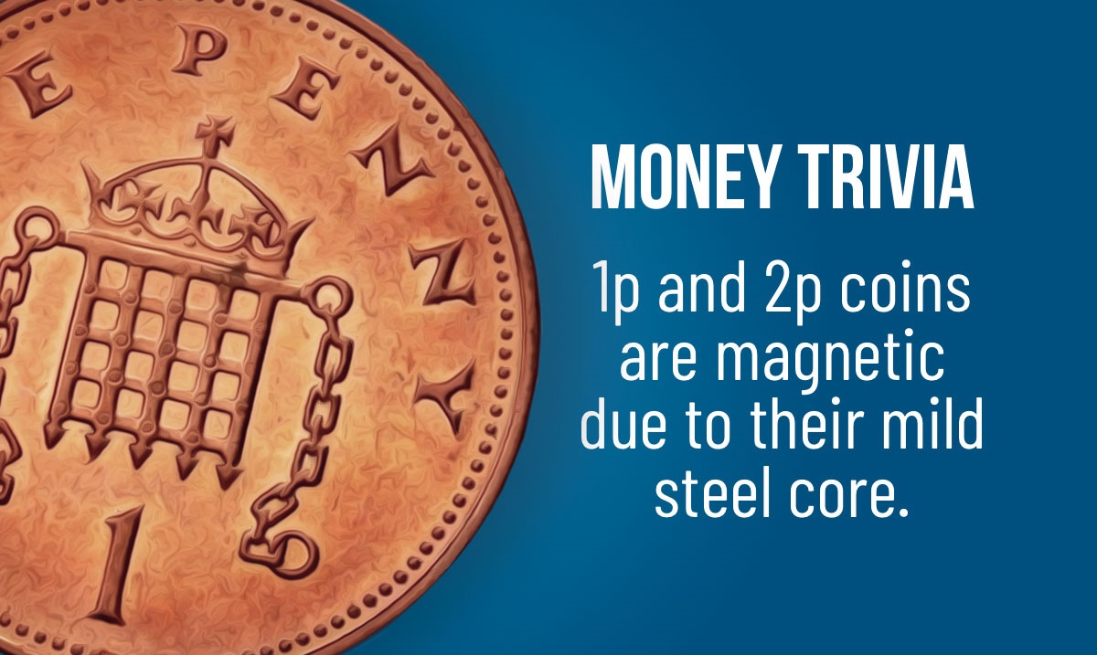 ASAPAccountant's tweet photo. Because 1p and 2p coins have a mild steel core that is electroplated with copper, they are magnetic! #Lincolnshire #Gainsborough #didyouknow https://t.co/lBr9gbmpVZ https://t.co/nA3zaTOwyA