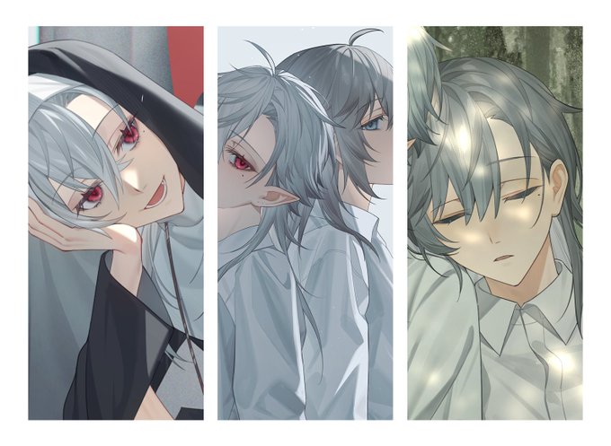 「head rest red eyes」 illustration images(Latest)｜3pages