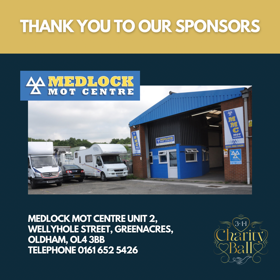 341charityball's tweet photo. Exciting news! Meet our sponsor, Medlock MOT Centre, for the 3-4-1 Charity Ball. They specialise in MOT testing, offer free retests, and guarantee their work. Thanks Steve &amp; the team at Medlock! Explore sponsorships on our website. #341CharityBall #MedlockMOTCentre https://t.co/S8FZStHIAn