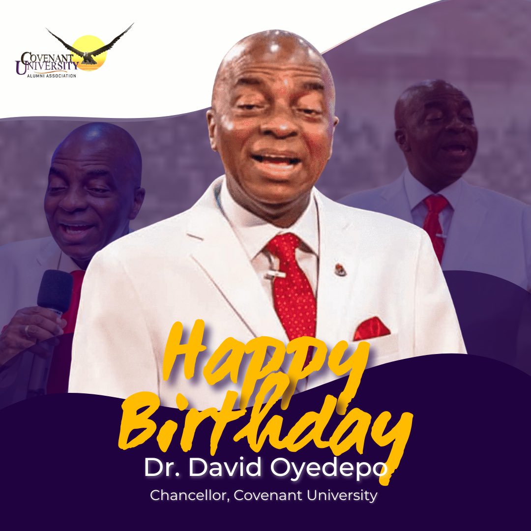 CovenantUAlumni's tweet photo. Happy Birthday, Papa Eagle!!! 🥳🥳👏🏿👏🏿🎊🎉🎉.

We are super excited to celebrate your 69th Birthday on this beautiful day. Words cannot express how much we've been impacted by your life, teachings, and most especially how you've schooled us in God's Word 😃😃. https://t.co/aFFi13w3t3
