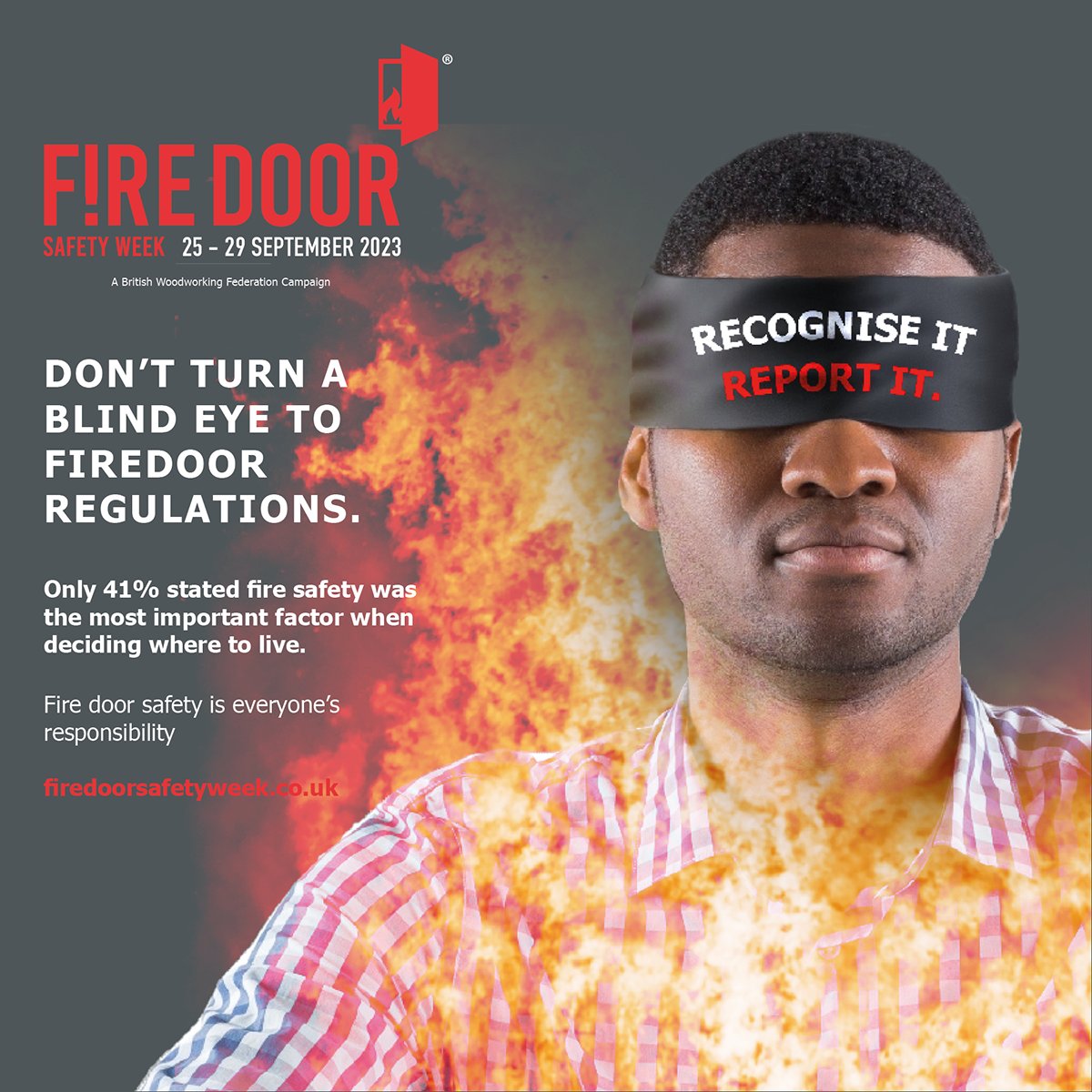 FDSafetyWeek's tweet photo. Make #firesafety a priority when you are deciding where to live. A #firedoor could protect your possessions or even save your life in the devastating event of a #fire. Recognise it, Report it! #FDSW23 
https://t.co/BBXlXphXfN https://t.co/AKJNSj27xf