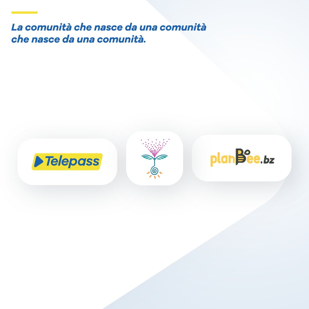 Oggi inizia la #MilanoGreenWeek: l'evento rivolto alle best practice sostenibili.
Vi comunicheremo il nuovo progetto #sostenibile scelto dalla nostra community #Discord, e realizzato insieme a Soulfood ForestFarms e @Planbee_bz.
Di cosa si tratta?
Continuate a seguirci.
#Telepass