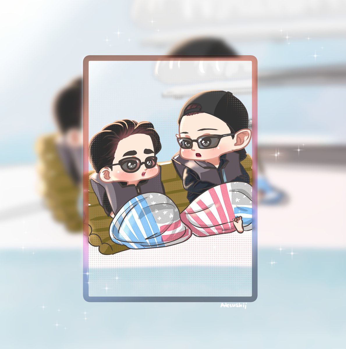 AteSushii's tweet photo. Husbands bickering over towels...

#Chansoo #찬디 #灿嘟 #ニョルド
(Do not repost anywhere) https://t.co/1Tr9eagufv