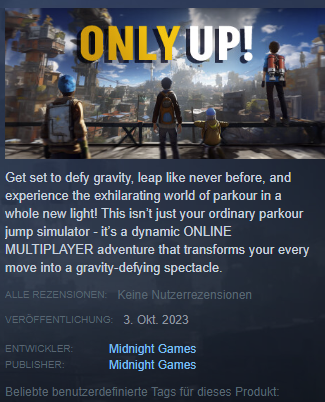 JustGiggles_'s tweet photo. Am 3. Oktober erscheint ein Spiel namens Only Up! Das ist nicht das Originalspiels des ursprünglichen Entwicklers! Der hatte vor einigen Wochen sein Spiel von Steam genommen. 

Aufgrund des ähnlichen Thumbnails könnte es zu Verwechslungen kommen.

1/2 https://t.co/hY36XAJVzb