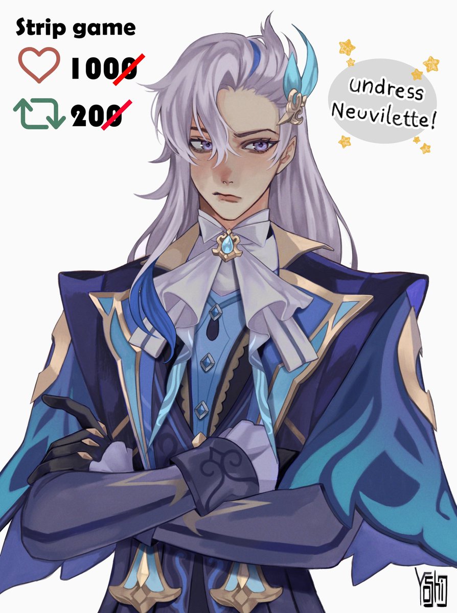 YoshioVT's tweet photo. GUYS PLEASE 🗿 need to draw boobas

#Neuvillette #genshinimpact https://t.co/Bbc5PNXrjl
