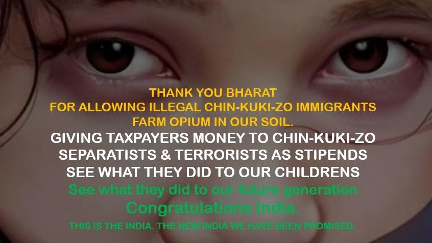 IndianMeitei's tweet photo. Dear India - SOS
SAVE US FROM ILLEGAL IMMIGRANTS and Those terrorist groups getting stipends from our Taxpayers money. 
#ManipurAgainstZRA #ManipurDemandsJustice https://t.co/Ew6yKdoy82