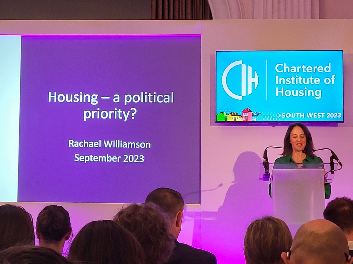 Great to be back <a href="/CIHSouthWest/">CIH SW Region</a> conference in Bristol. Looking forward to hearing from the fab <a href="/rachaelwHsg/">Rachael Williamson</a>  on 'Housing - A political Priority'.