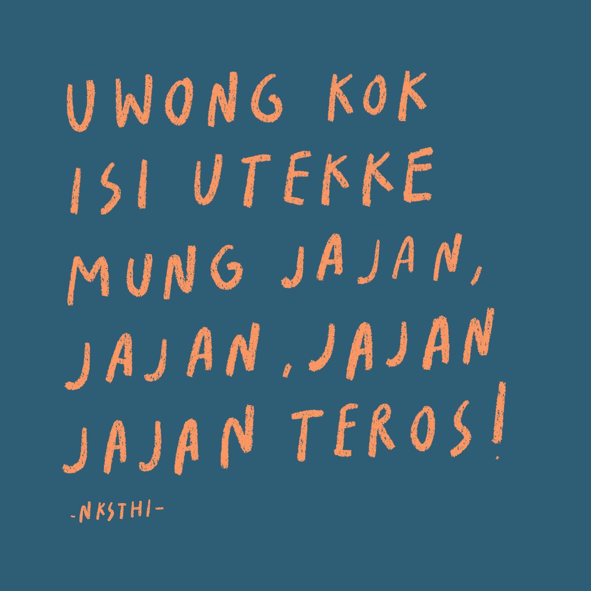 nksthi's tweet image. Hari ini udah jajan apa lagi sayang? Ngakuo mbangane tak plathok ndhasmu 😊