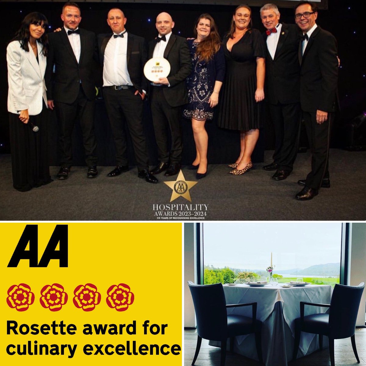 🔥#4
What a team!
What a year!

A fantastic evening for The Samling team @AAHospitality Awards - 4 Rosettes!

Well done to all the winners of the evening, especially the Cumbrian venues, very well deserved awards heading to the county
#aarosettes #aaawards #aahospitality #cumbria