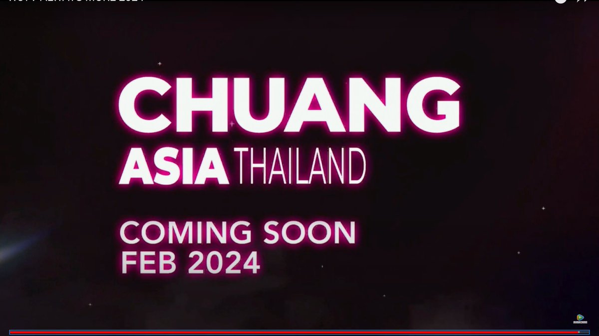 #CHUANG_ASIA THAILAND

COMING SOON
FEBRUARY 2024

สมัครวันนี้ - 31 ต.ค. 66
สมัครที่ : bit.ly/CHUANGasiaAppl…

#WeTV #WeTVth
#CHUANG_ASIA_GLOBALAUDITION