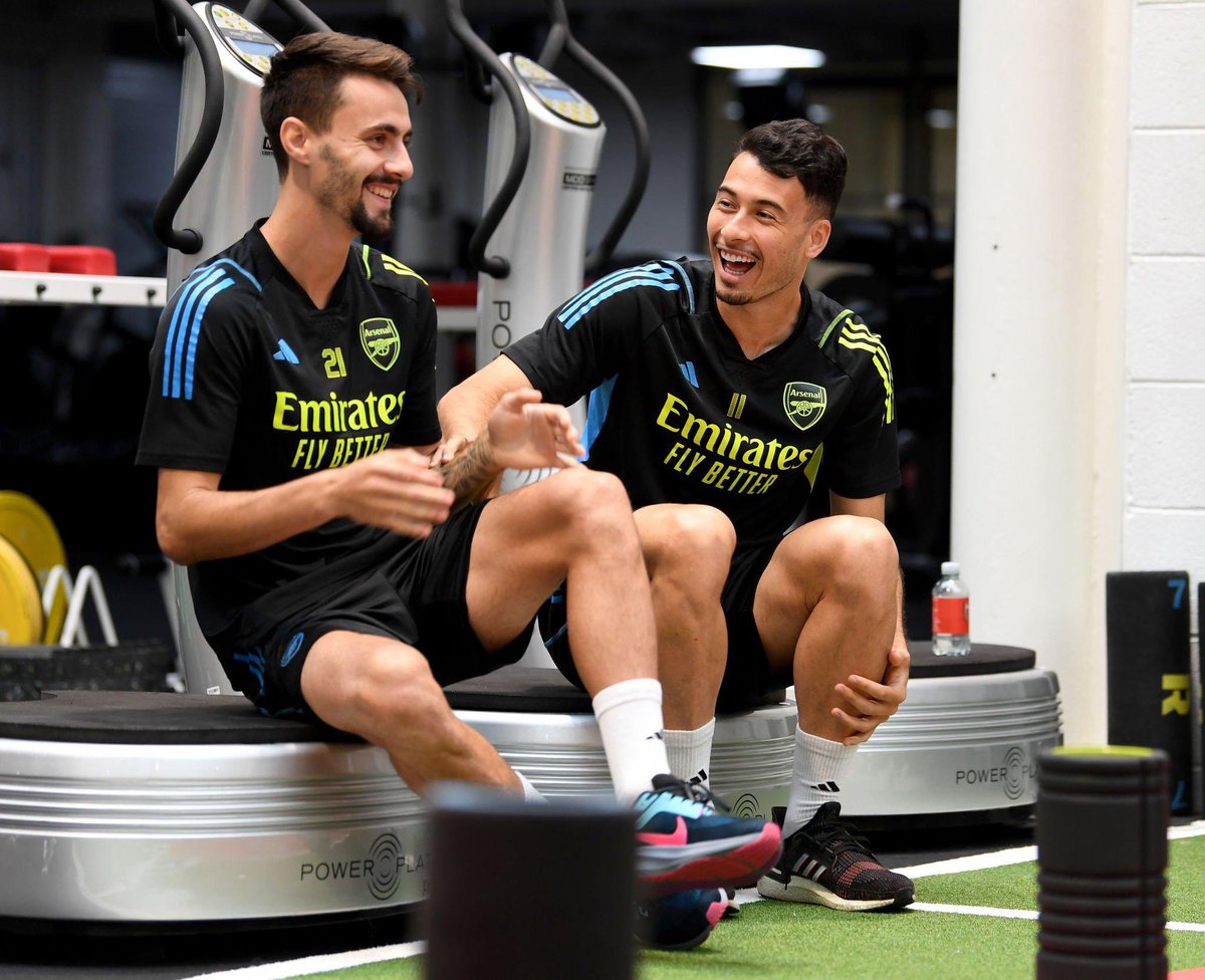 🗣️| Fabio Vieira on Gabriel Martinelli: “He’s a great guy. I’ve said in some interviews that I like him as a person. He has a great heart and is very humble. From the first day, we had a great connection and I’m sure he’s a friend for life.” [<a href="/arsenal/">Arsenal</a>] #afc