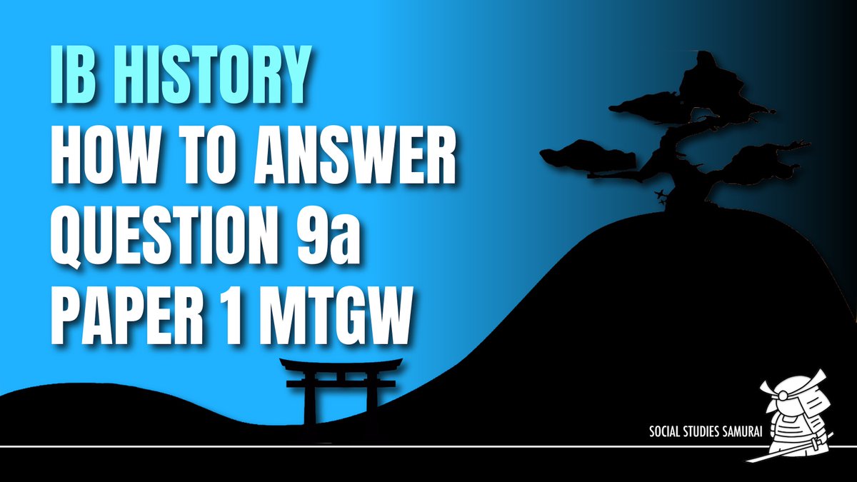 SS_Samurai's tweet photo. IB History students &amp; teachers - a tutorial video with a practice sample on how to answer Question 9a on the Paper 1 exam for Move To Global War. #IBhistory #Historychat #SourceAnalysis

https://t.co/LZhKdsfTui https://t.co/eybYktl9Vr