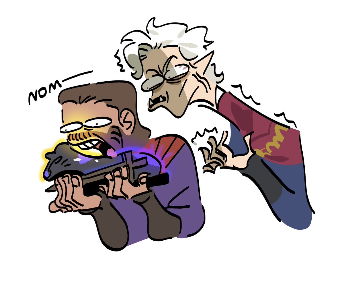 VICKYHU828's tweet photo. #BaldursGate3 #BG3 The bois are fighting https://t.co/mZcZ0onv3w