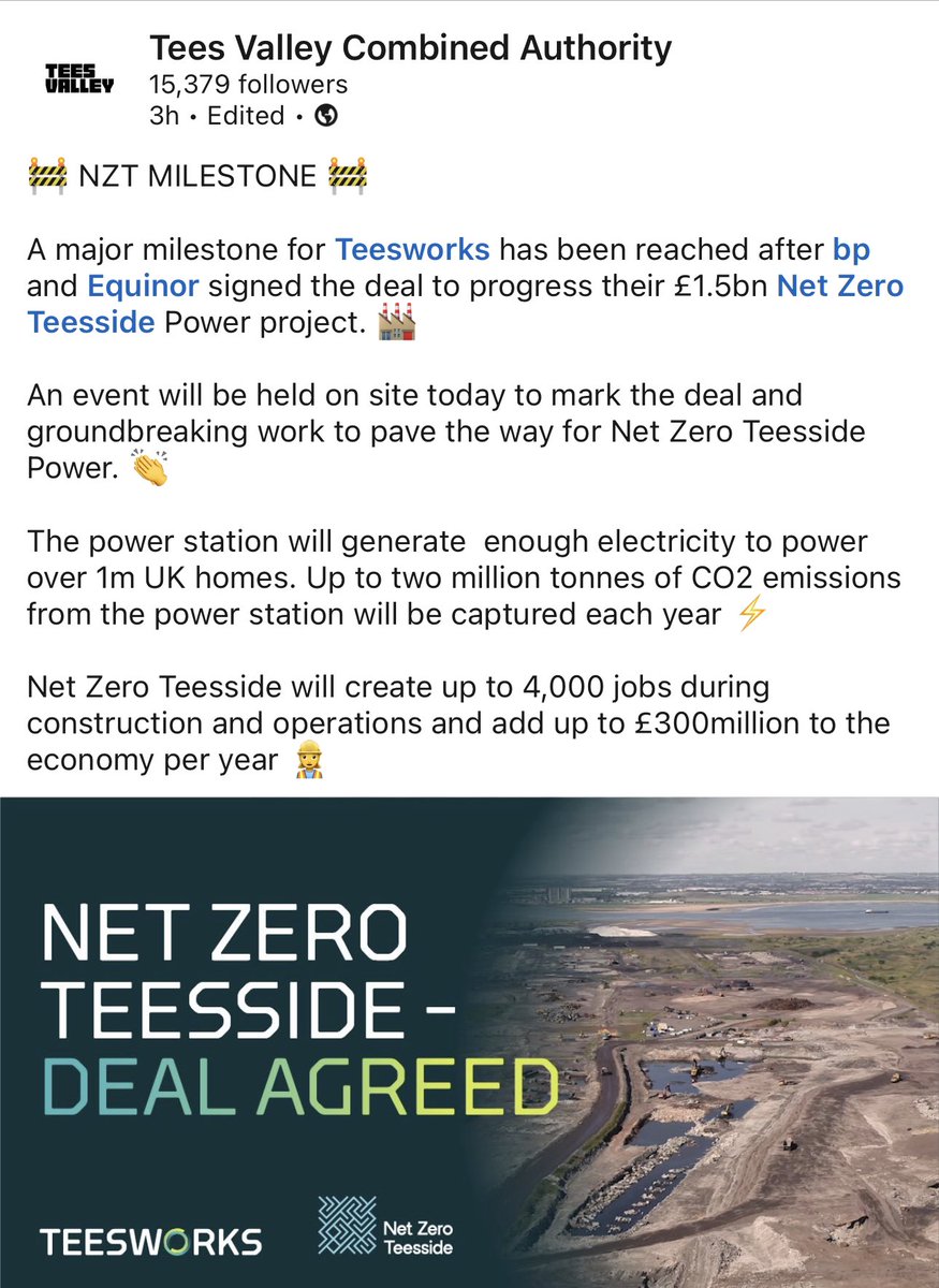Coatham's tweet photo. Nice to be part of another big milestone for @TeesworksUK @bp_plc @Equinor_UK today, providing coach support for the event #cleanerbycoach #peoplemovers https://t.co/pHfWrKsJRA
