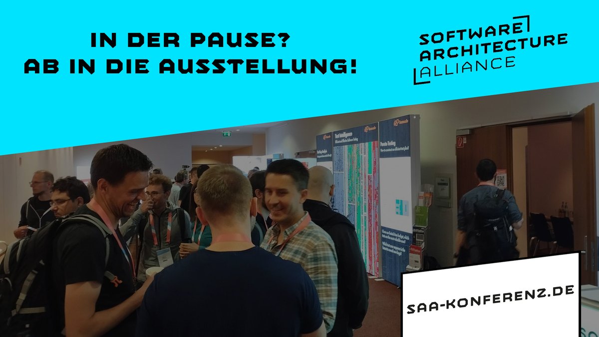 Pausenzeit ist Ausstellungszeit! Zwischen den Vorträgen ist unsere kleine Expo wieder gut gefüllt. Also nutzt die Chance und kommt ins Gespräch – denn das nächste große Tool ist manchmal nur ein paar Sätze entfernt! 💬 #SAAconf