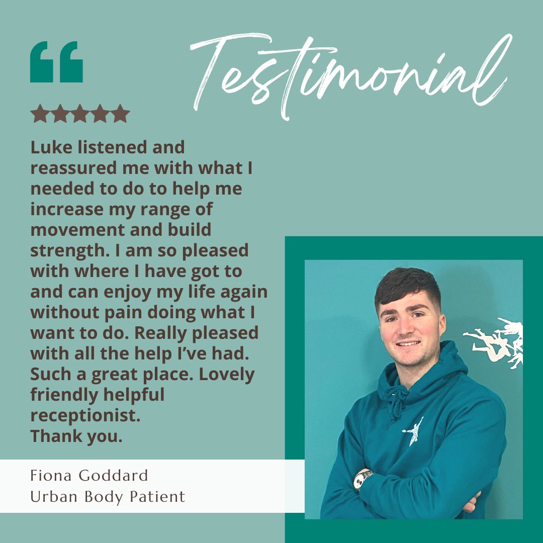 Urban_Body's tweet photo. It really makes our day to receive great feedback from our patients!

If you would like to see Luke, please contact us on 0121 270 6045 https://t.co/0okUajd7EM