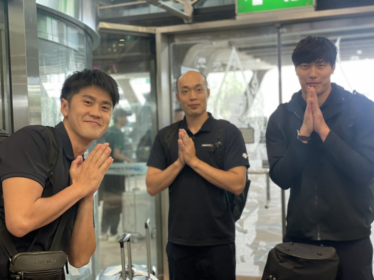 OSAKA__BLUTEON's tweet photo. 【パンサーズ情報】
มาถึงประเทศไทยแล้ว🔥🔥
ฉันรอคอยที่จะพบคุณ💪✨
#パナソニックパンサーズ
#PanasonicPANTHERS https://t.co/bWNjxJriuR