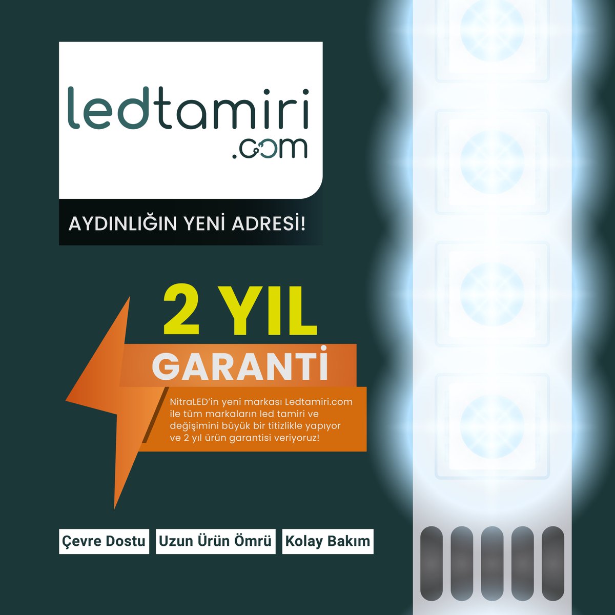 LedNitra's tweet image. Aydınlığın yeni adresi: LED Tamiri!⚡

NitraLED'in yeni markası ledtamiri.com ile tüm markaların led tamiri değişimini büyük bir titizlikle yapıyor ve 2 yıl ürün garantisi veriyoruz!

✅Çevre Dostu
✅Uzun Ürün Ömrü
✅Kolay Bakım

#ledtamiri #nitraled #ledlights