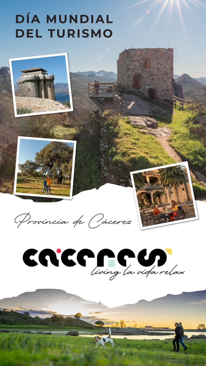 27 de septiembre
#DíaMundialdelTurismo 🌍🧳🏞️

Cáceres, #livinglavidarelax
Diputación Provincial de Cáceres  
Extremadura Turismo 

#díamundialturismo #viajar #díadelturismo #turismo #worldtourismday #provinciadecáceres