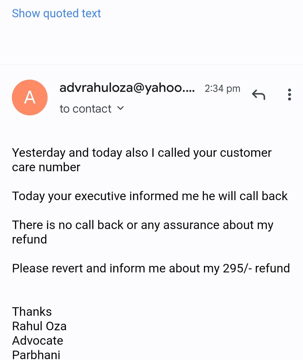 vlogsadvrahul's tweet photo. Whenever I am calling your executive asking me to call later just like typical PSU bank
This is not what we expect from travelkhana

Hope my issue will resolved earlier else I need to take legal action against company
Its not matter of 295/- its matter of ethics @pushpinder https://t.co/0AjTs1Sf7i