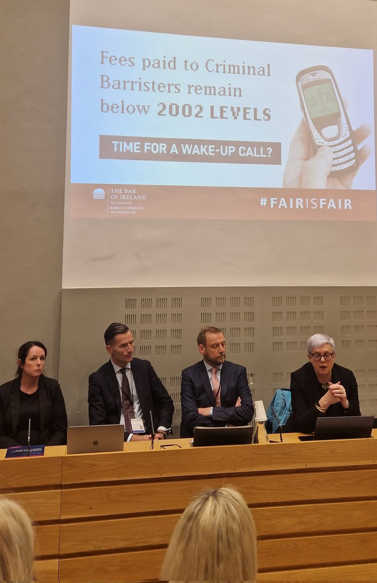 An issue for all constituencies: Members of the Criminal Bar outlining at @OireachtasNews how we got to this position & practical arrangements for the 3rd. #fairisfair lawlibrary.ie/fairisfair/