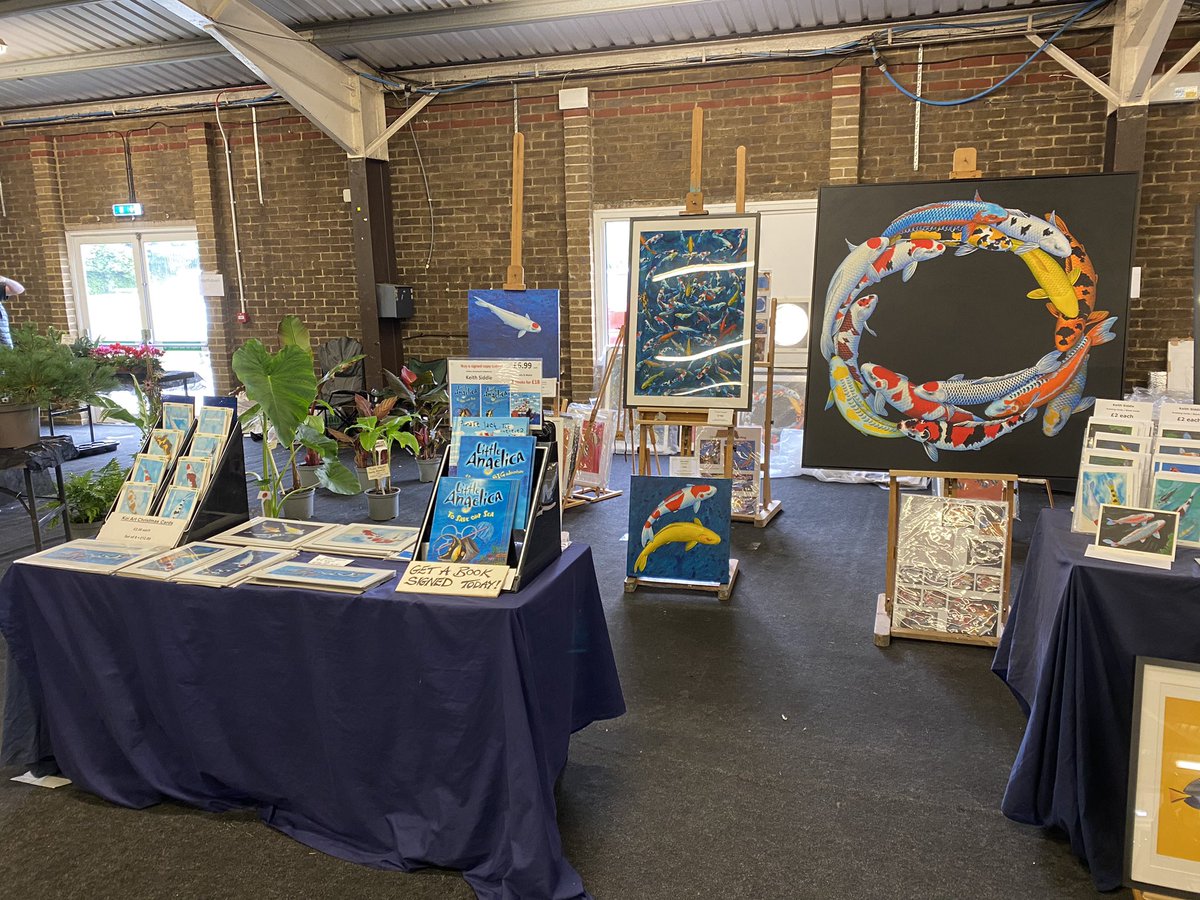 keithsiddleart's tweet photo. Thank you to everyone who visited my stand at the All England Koi Show last weekend. Also a huge WELL DONE & THANK YOU to all the organisers and volunteers there. #koi #koishow #koifish #koijapan #fishythings #langtongreen #tunbridgewells https://t.co/DxjVIOFtNw
