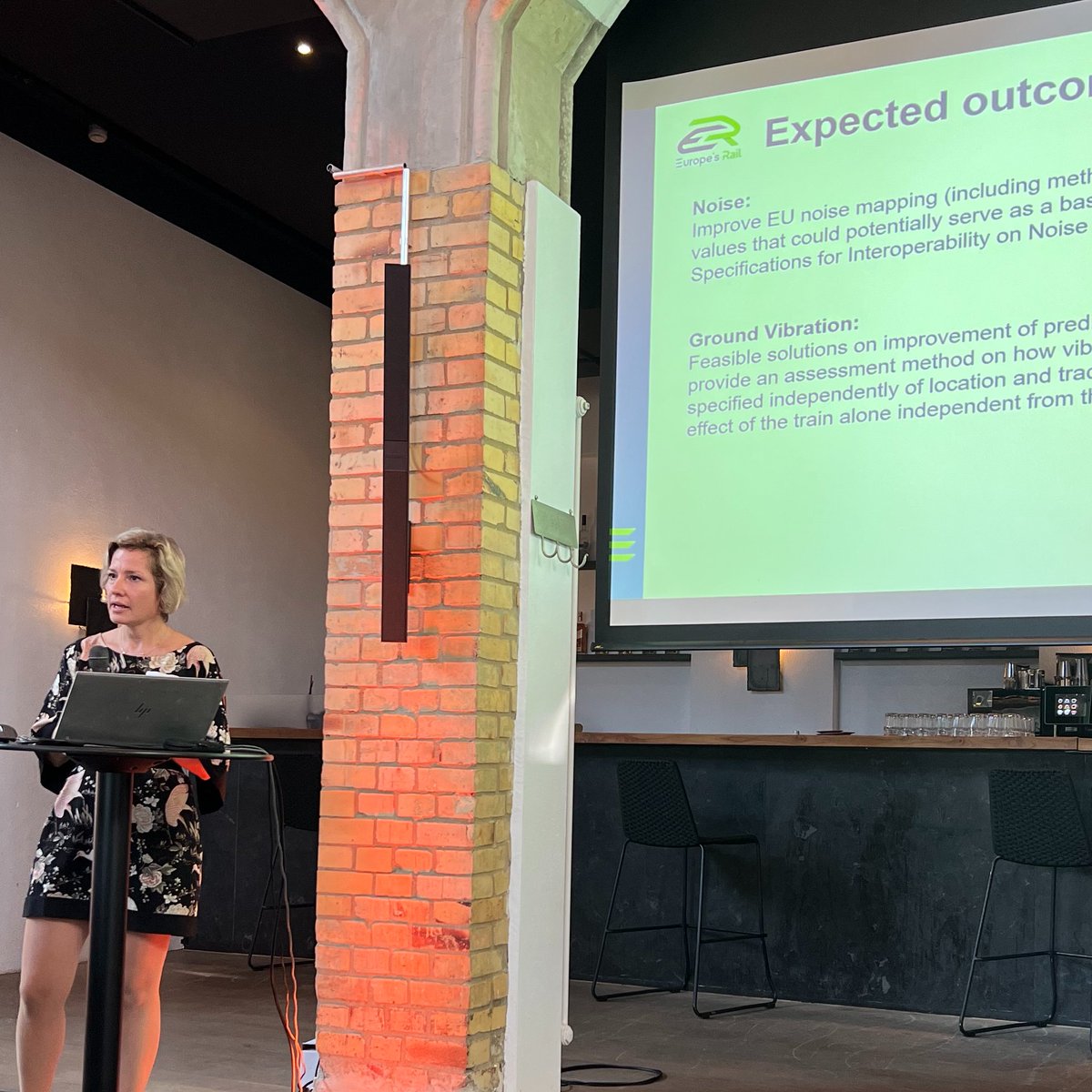 EURail_JU's tweet photo. The final event of our #Shift2Rail project FINE-2 is taking place today in Berlin 🇩🇪!
Our PM, Judit Sandor, is there to contribute to the discussions on noise & vibration prediction.
Participants can test the ground vibration prediction tool & auralisation software. https://t.co/qBsT5NOKDx