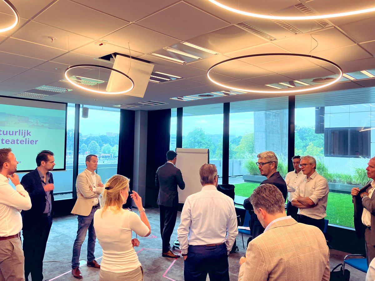 Actieve setting ‘bestuurlijk warmteatelier’ in <a href="/NewBabylonDH/">New Babylon</a> met de RES (Regionale Energie Strategie) Rotterdam- Den Haag bestuurders. Koppelkansen riothermie casus hhdelfland.nl/actueel/nieuws… <a href="/berendpotjer/">Berend Potjer</a>