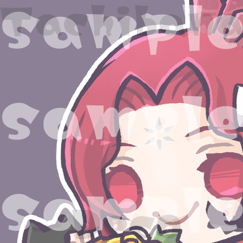 「ご依頼どうもありがとうございました(全身はグッズが公開された時にぜひご確認下さい」|立花でこのイラスト