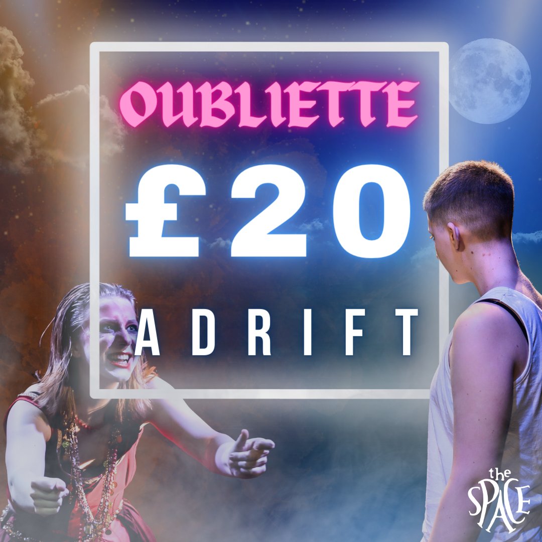 hagstonetheatre's tweet photo. 🏰2 SHOWS FOR £20🚀

OUBLIETTE: 28TH - 30TH SEPT
'A historically inaccurate, weirdly gay, musical drama'⚡️

ADRIFT: 4TH - 7TH OCT
'A chilling psychological sci-fi thriller' 🛸

Just put the two shows in your basket on the @SpaceArtsCentre website and the deal with apply itself ! https://t.co/LxFDWnbDBY