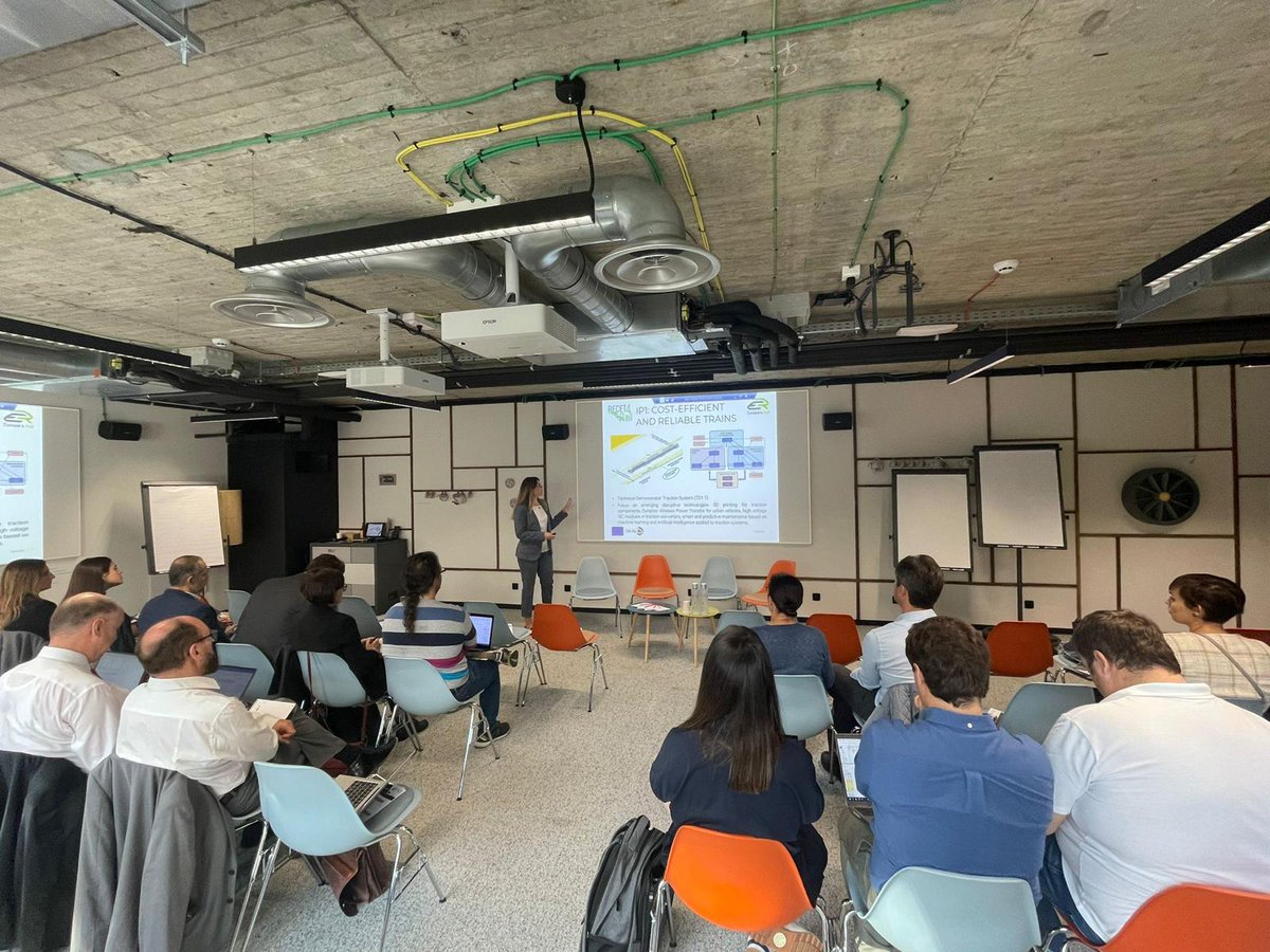 UNIFE's tweet photo. RECET4Rail is a @EURail_JU project under the Innovation Programme 1, in which its impressive final results are being presented.
This project will contribute to the next generation traction system in rail!
#EUResarch #EU_RAIL #RailResearch #ERRAC https://t.co/LdzqyxycBF