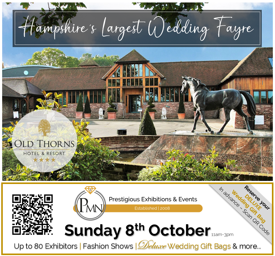 Working alongside @OldThornsHotel since 2010, our upcoming #weddingfayre on Sunday 8th October 🗓️will be our 3⃣0⃣th at this amazing #hampshire #weddingvenue💕Join us for our largest #weddingfair & all the #weddingplanning inspiration you could need 💍