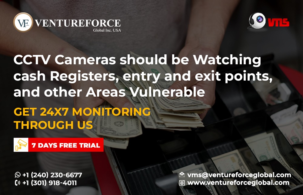 VentureforceG's tweet photo. CCTV Cameras should be Watching cash Registers, entry and exit points, and other Areas Vulnerable.

Learn more about VMS today --->
https://t.co/u4XG7s9v8V
#vms #security #cctvcamera #wirelesscctv #cctvmonitoring #cctv #cctvsurveillance #virtualguard #camerasmonitoring https://t.co/WfFFIJvraN