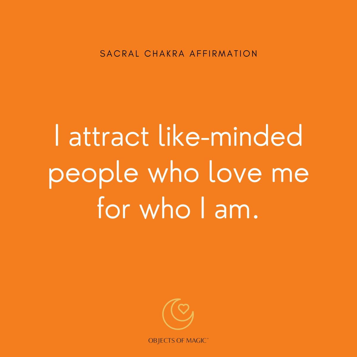 objectsofmagic's tweet photo. Embrace your creative energy and passion with today's Sacral Chakra affirmation. 🧡✨ #SacralChakra #CreativityUnleashed #InnerPower https://t.co/wLKv5yvbSc