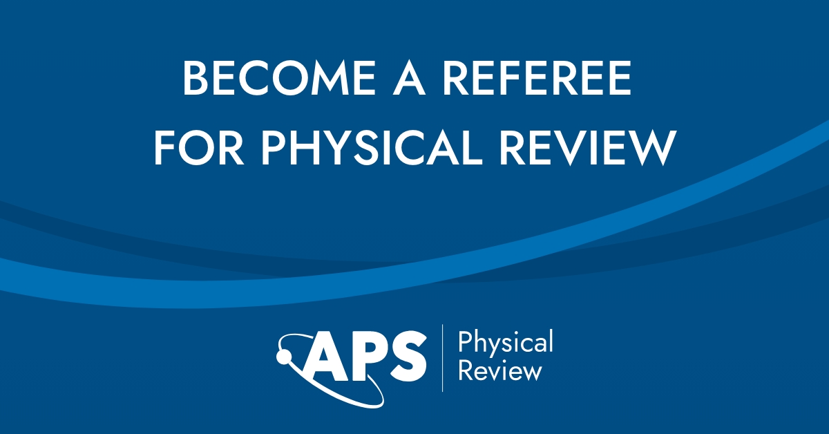 We're looking for more reviewers! 📣 

Give back to the scientific community while building your CV or resume, expanding your network, and keeping up with the latest research in your field. 

Sign up here 👉 go.aps.org/45aiwdO

#PeerReviewWeek