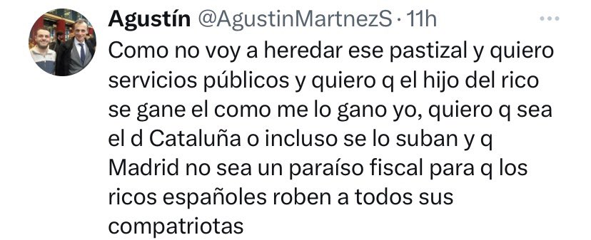 andrea_economia's tweet photo. Mientras en España sigamos con esta mentalidad, estamos jodidos. 

No puedo más. Y no, no voy a heredar esa cantidad ni muchísimo menos. Pero sé que de hacerlo, no me gustaría que me robasen 44.000€. 

Lo que no quiero para mí, no lo quiero para los demás. Y menos por envidia. https://t.co/pgOJxDnxtf