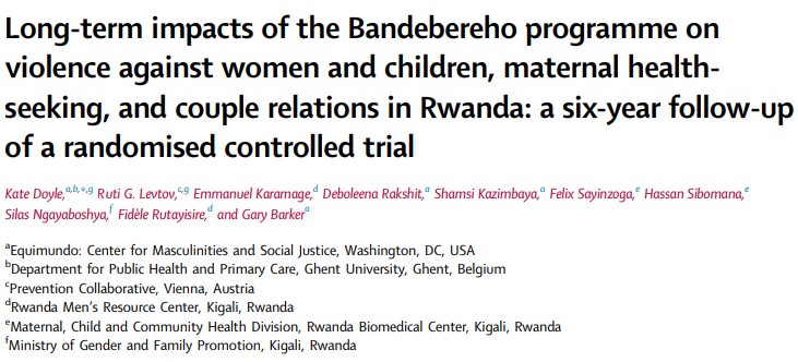 RWAMREC (@rwamrec) on Twitter photo It is with great honour that we share the results of the RCT conducted on the long-term impacts of the #Bandebereho program. Recently published on <a href="/eClinicalMed/">eClinicalMedicine – The Lancet Discovery Science</a> by <a href="/ElsevierConnect/">Elsevier</a>, the findings demonstrate the program's sustainability and success in reducing #GBV. It is with great honour that we share the results of the RCT conducted on the long-term impacts of the #Bandebereho program. Recently published on <a href="/eClinicalMed/">eClinicalMedicine – The Lancet Discovery Science</a> by <a href="/ElsevierConnect/">Elsevier</a>, the findings demonstrate the program's sustainability and success in reducing #GBV.