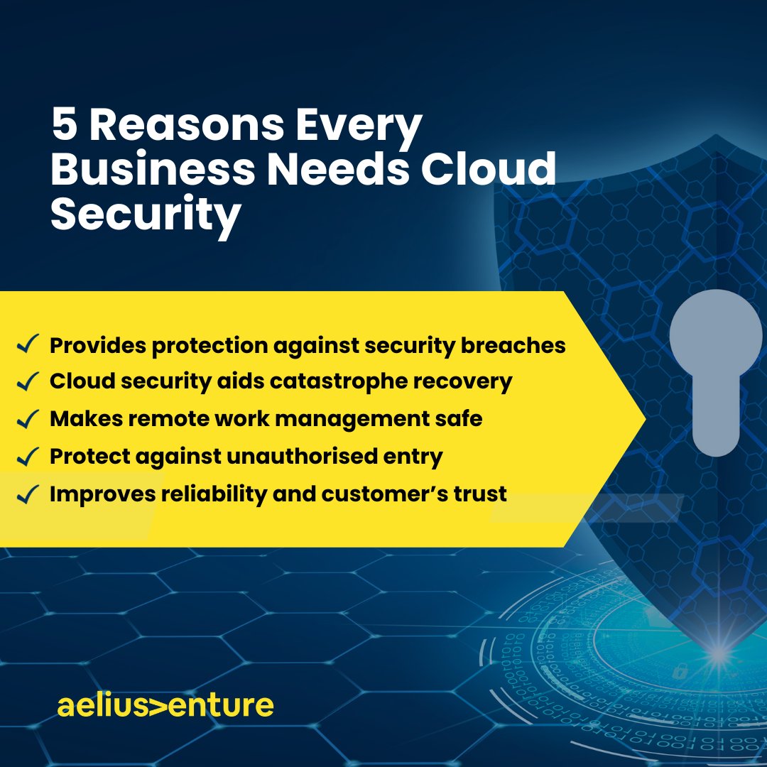 Aeliusventure's tweet image. 5 Reasons Why Cloud Security Is Important For Every Business
#cloudsecurity #cloudcomputingsecurity
#cloudsecurityarchitecture #London 
#cloudthreatdetection #cloudsecuritycompliance
#cloudsecuritybestpractices #business #aeliusventure