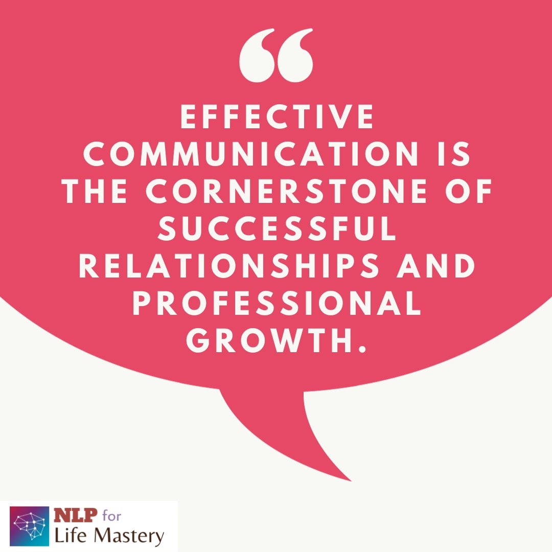 'Effective communication is the cornerstone of successful relationships and professional growth.' #EffectiveCommunication #RelationshipSuccess #ProfessionalGrowth