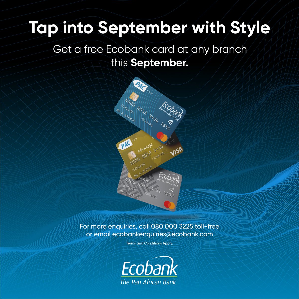 EcobankGhanaPLC's tweet photo. ⏰ Time is running out! ⏰ Our FREE Ecobank card offer ends on September 30th, 2023. Don't miss your chance to pay NO ISSUANCE FEES. Visit any #Ecobank branch now and secure your card before it's gone!
#LastChance #EcobankCards #FreeCardSeptember #ThePanAfricanBank https://t.co/AzzOZ4zYqh