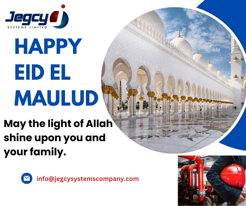 Jegcysystemsltd's tweet photo. May the light of Allah shine upon you and your family.
#happyeidelmaulud
#toourmuslimclients
#yoursafetyourconcern
#thinksafetyalways https://t.co/l7xBH1JHiT