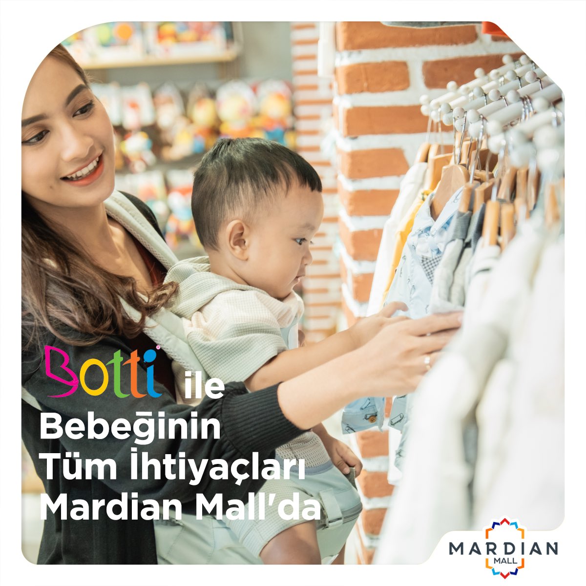 Botti ile Bebeğinin tüm ihtiyaçları Mardian Mall’da !!

#mardianmall #mardin#alışveriş #botti #annebebek