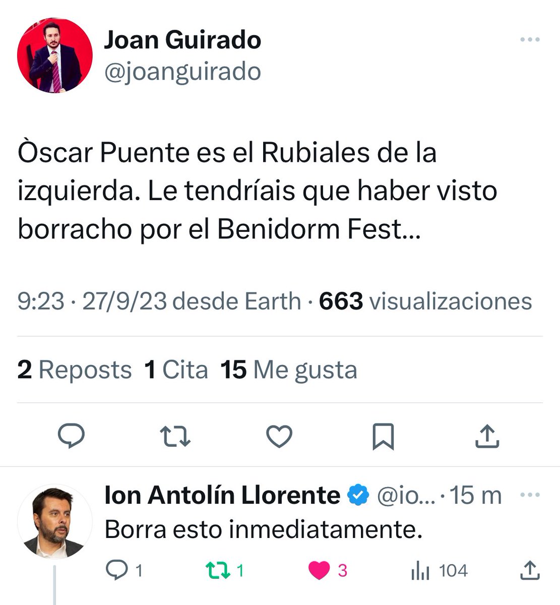 infovlogger36's tweet photo. Periodista escribe un tuit. Al poder no le gusta y le ordena borrarlo. Periodista obedece al poder y lo borra. 
Definición perfecta de la prensa española. https://t.co/ckLOAM92Ri