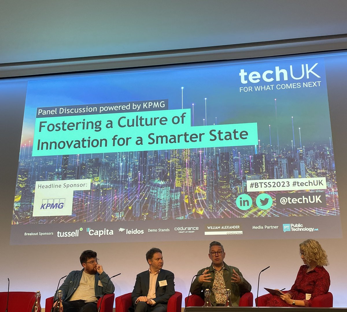 Matt Evans (@matthew_evs) on Twitter photo Really insightful opening panel at #BTSS2023 on how to catalyse a culture of innovation across the public sector with <a href="/kpmguk/">KPMG UK</a>’s Laura Webb, Richard Corbridge, CDIO at <a href="/DWPgovuk/">Department for Work and Pensions</a>, <a href="/jamesfreed5/">James Freed</a> & <a href="/danbrember/">Dan Brember</a> Really insightful opening panel at #BTSS2023 on how to catalyse a culture of innovation across the public sector with <a href="/kpmguk/">KPMG UK</a>’s Laura Webb, Richard Corbridge, CDIO at <a href="/DWPgovuk/">Department for Work and Pensions</a>, <a href="/jamesfreed5/">James Freed</a> & <a href="/danbrember/">Dan Brember</a>