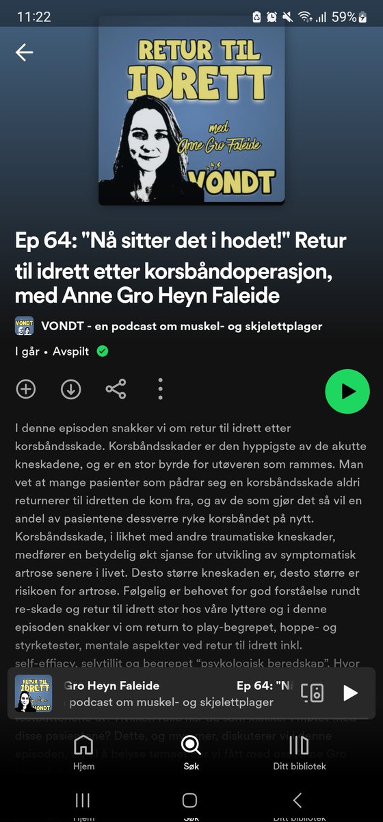 STAR (@star_bergen) on Twitter photo Dersom du vil høre gode diskusjoner rundt psykologisk beredskap og retur til idrett bør du sjekke ut den nye podcastepisoden til <a href="/StianChri1/">Stian Christophersen</a> og Jørgen Jevne i VONDT, med PhD <a href="/FaleideAG/">Anne Gro Faleide</a> 🧠🤾♀️ Dersom du vil høre gode diskusjoner rundt psykologisk beredskap og retur til idrett bør du sjekke ut den nye podcastepisoden til <a href="/StianChri1/">Stian Christophersen</a> og Jørgen Jevne i VONDT, med PhD <a href="/FaleideAG/">Anne Gro Faleide</a> 🧠🤾♀️