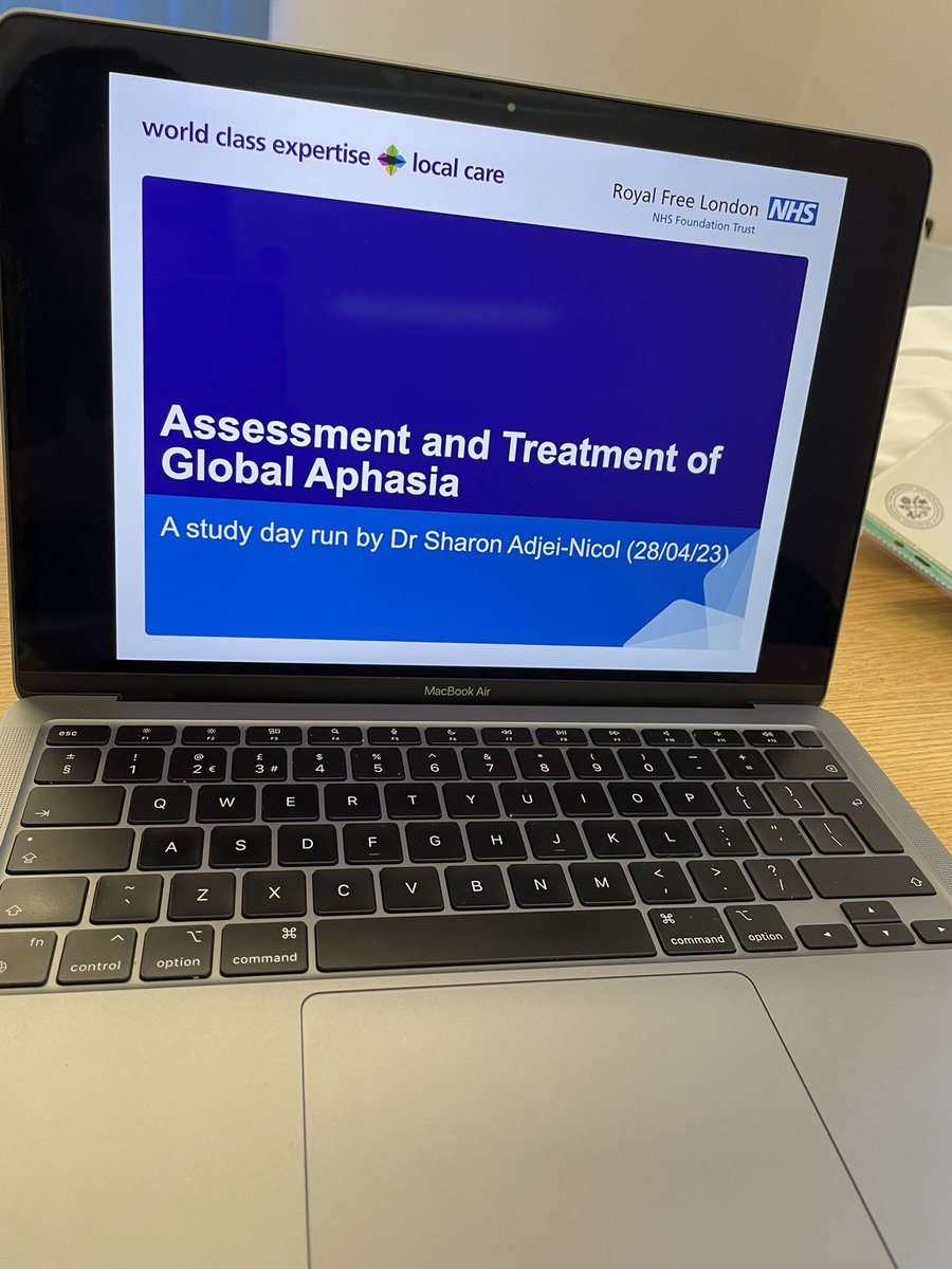 emmaflaxSLT's tweet photo. Thank you @EmmaAEM61 for feeding back from the Global Aphasia Study Day by @AcquireSLT. Loved the concept of non-verbal tasks underpinning the success of functional communication in pwGA and very keen to get started! #globalaphasia #cpd #mySLTday https://t.co/t8VJpCNSIE