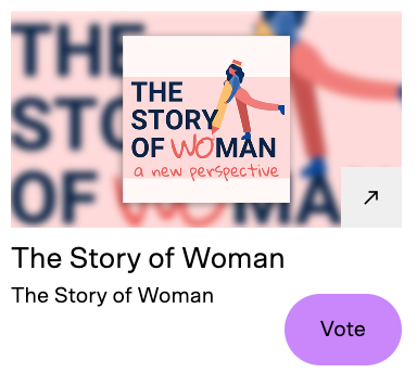 anna_leah_'s tweet photo. 📢 Your help is needed!!

@storyofwoman_  is a #finalist this year's @lovieawards in the Diversity, Equity &amp; Inclusion category! 🤩

Winners are chosen by the #voting public - so please take a minute to #vote - and share! 🙏

https://t.co/pgwinbJgUV https://t.co/9AoErdf6ZS