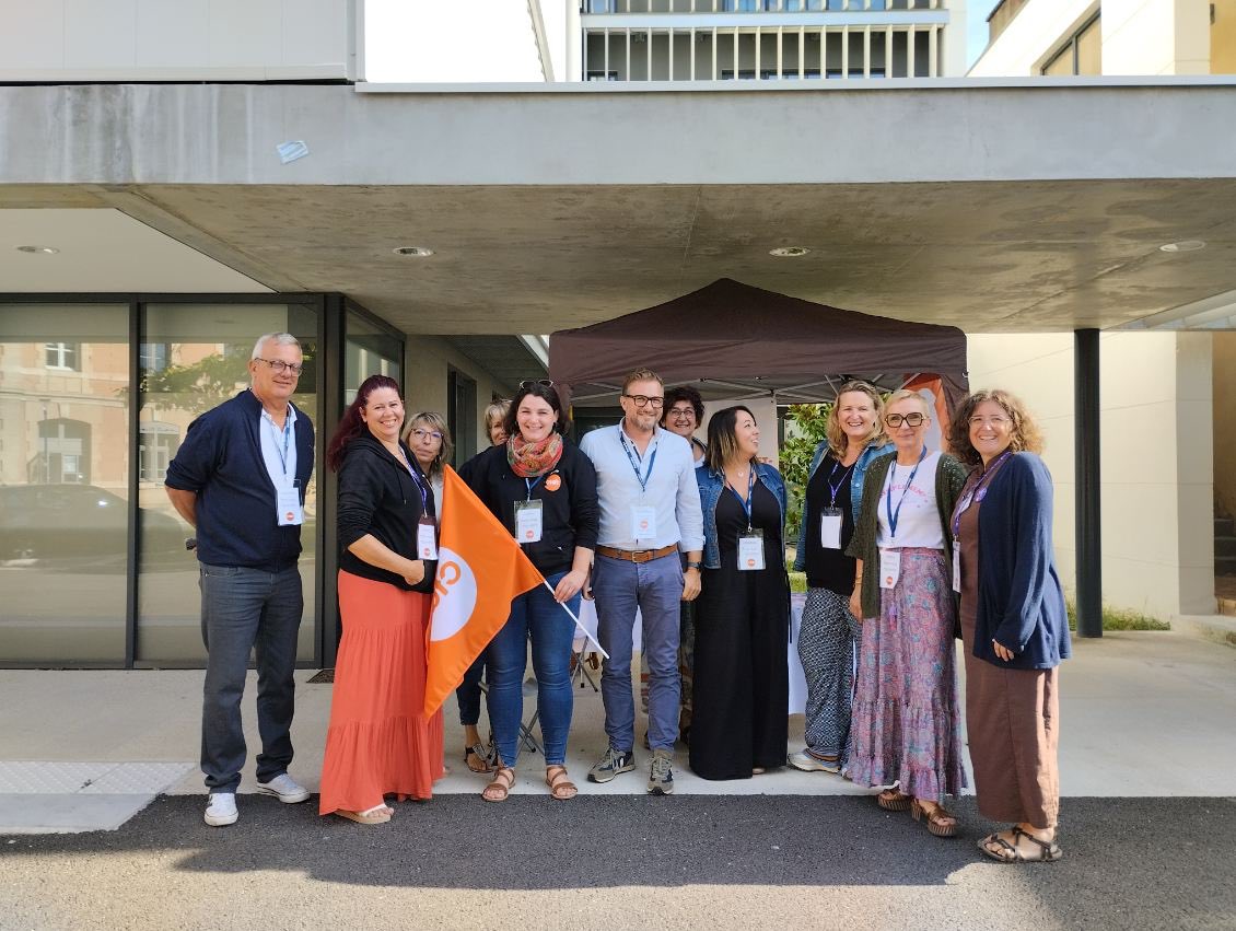 CFDTLydieNicol's tweet photo. Jour 2 de #RéponsesàEmporter à #Montauban au Centre Universitaire #IFMS  #Inspe #CDDP ...Du boulot pour les équipes syndicales, à la rencontre des étudiants infirmiers #santesociaux @Cfdt_Occitanie 
#Interco #Sgen 
#teletravail #plannings ... https://t.co/jBCGGIfRC5