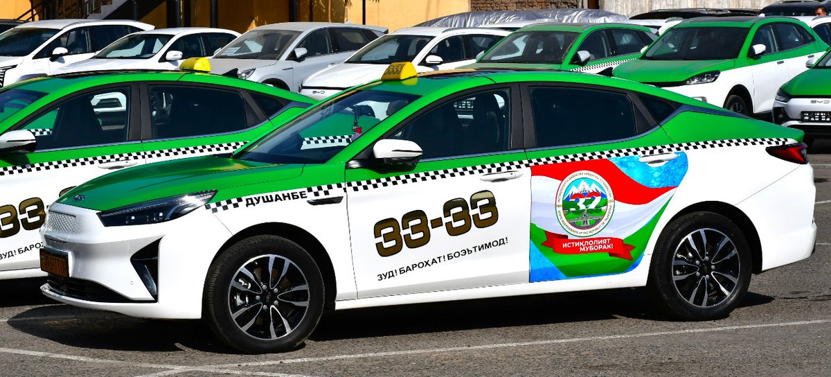 Hargitaz's tweet photo. Today visited #Dushanbe's Raksh taxi - @EBRD 
1st ever green taxi project. With our help company adding 100 electric cars to its fleet &amp; installing 40 charging stations.
@EBRDgreen https://t.co/hq3pFc2TJg